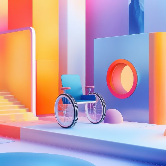 Barrier-free environment abstract concept vector illustration set. Accessible environment design, industrial product usability and ergonomics, electronic accessibility for disabled abstract metaphor.