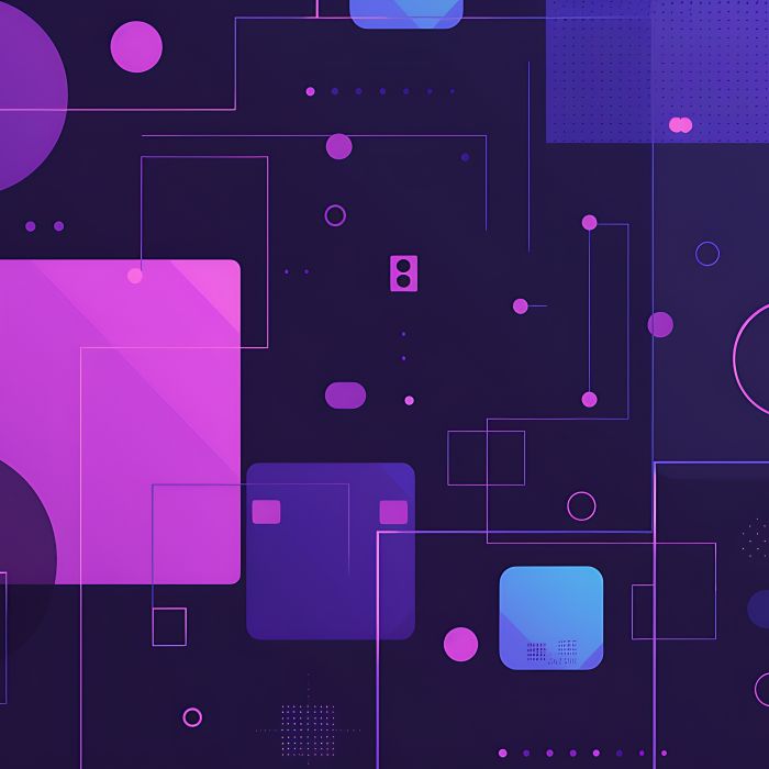 Futuristic Geometric Abstract Background with Vibrant Color Palette