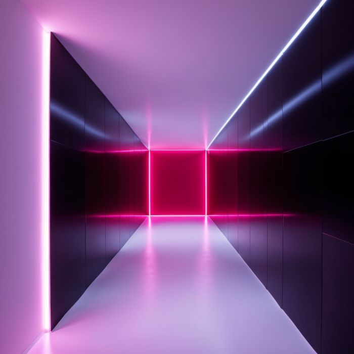 Monochromatic neon background with varying shades of a single neon color.